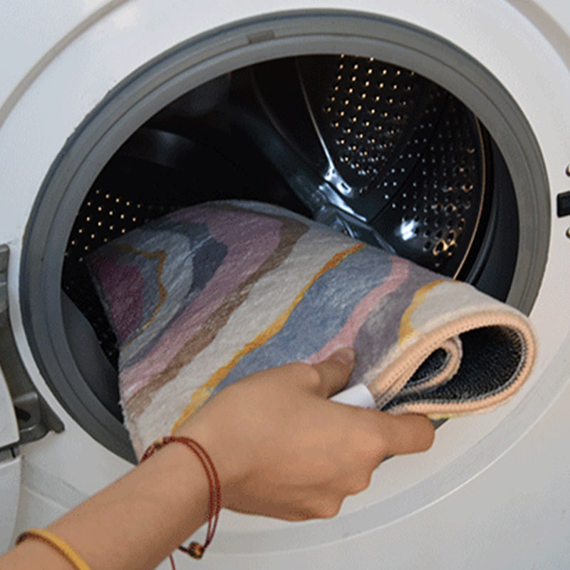 Simplicity Rug Minimalist Modern Area Rug Polyester Easy Care Carpet