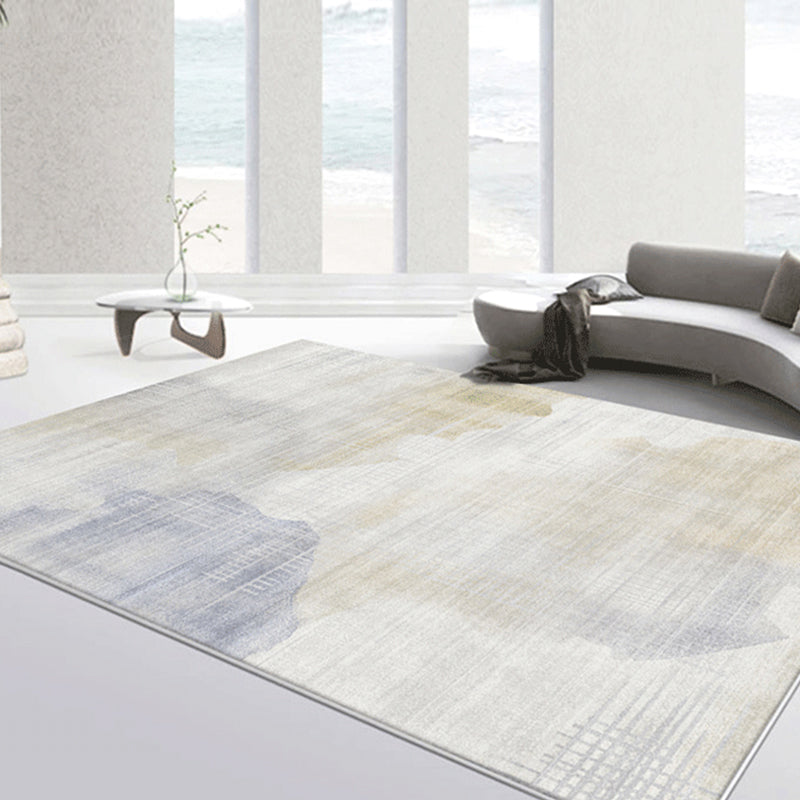 Simplicity Rug Minimalist Modern Area Rug Polyester Easy Care Carpet