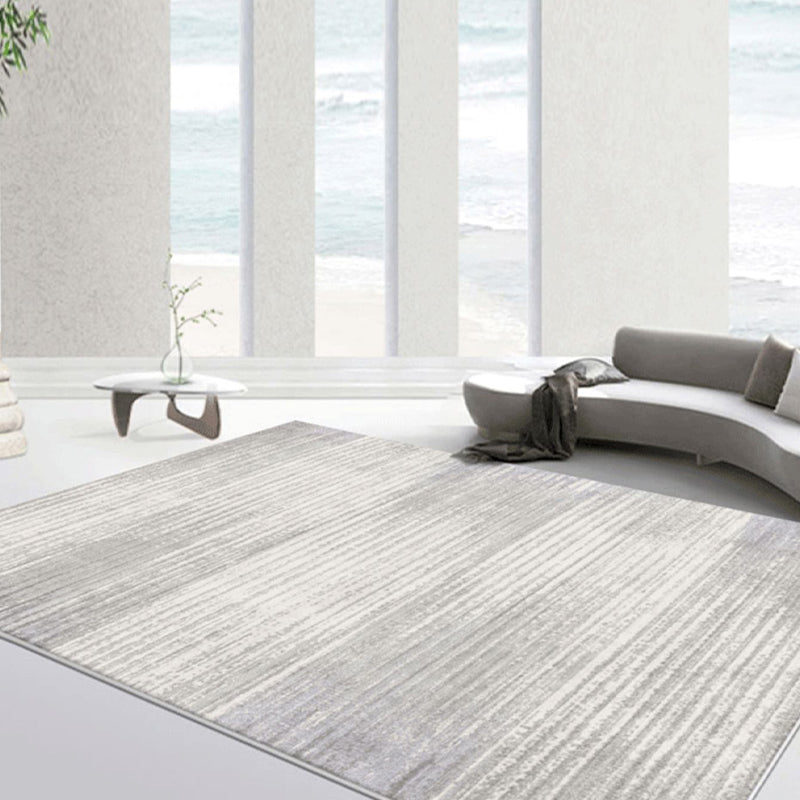 Simplicity Rug Minimalist Modern Area Rug Polyester Easy Care Carpet