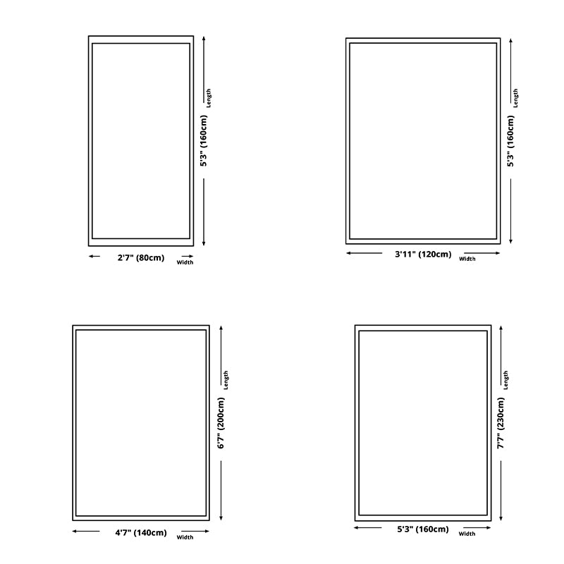 Simplicity Rug Minimalist Modern Area Rug Polyester Easy Care Carpet