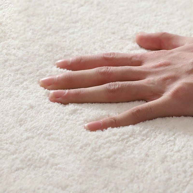 Modern Colorblock Rug Morandi Color Modern Area Rug Polyester Easy Care Carpet for Bedroom