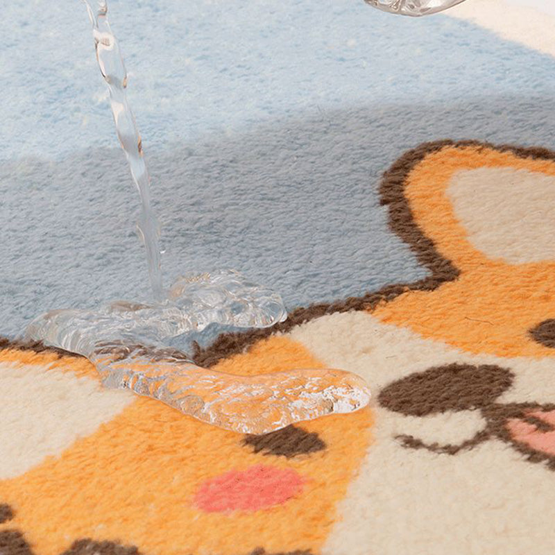 Novelty Colorblock Rug Morandi Color Modern Area Rug Polyester Easy Care Carpet