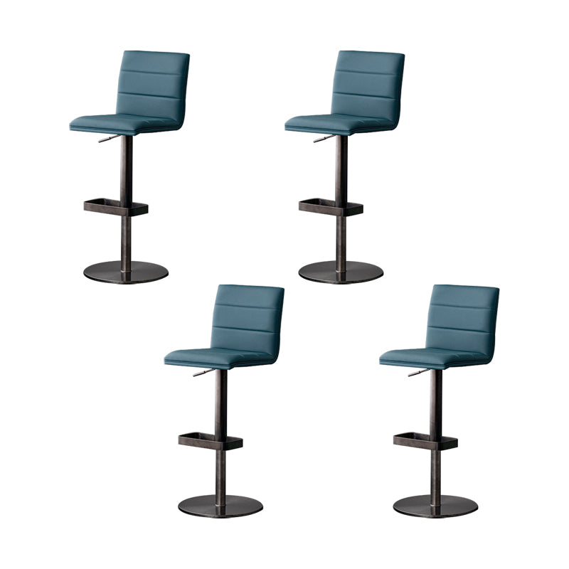 Armless Counter Height Stools with Footrest Modern Counter Stool