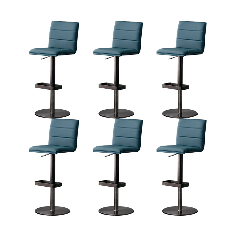 Armless Counter Height Stools with Footrest Modern Counter Stool