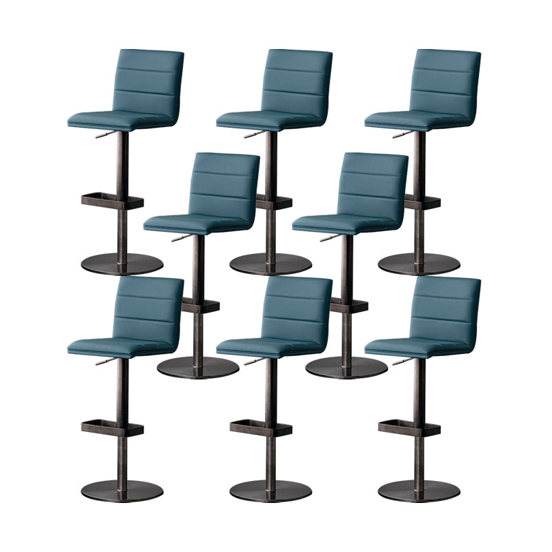 Armless Counter Height Stools with Footrest Modern Counter Stool