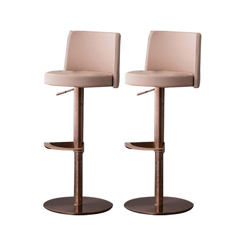 Armless Counter Height Stools with Footrest Modern Counter Stool