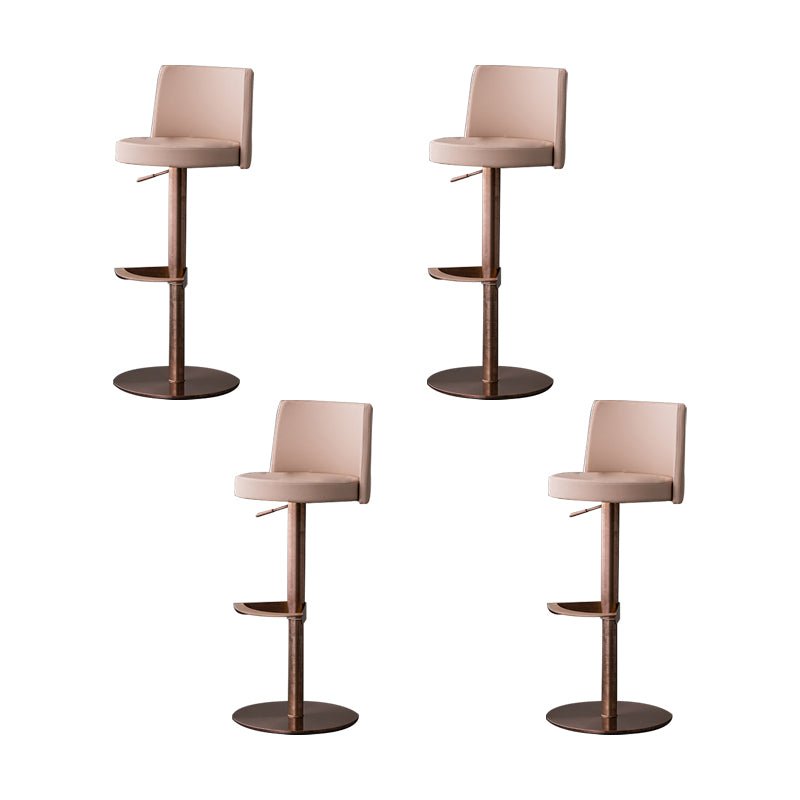Armless Counter Height Stools with Footrest Modern Counter Stool
