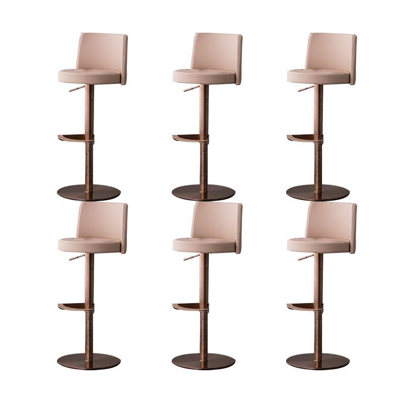 Armless Counter Height Stools with Footrest Modern Counter Stool