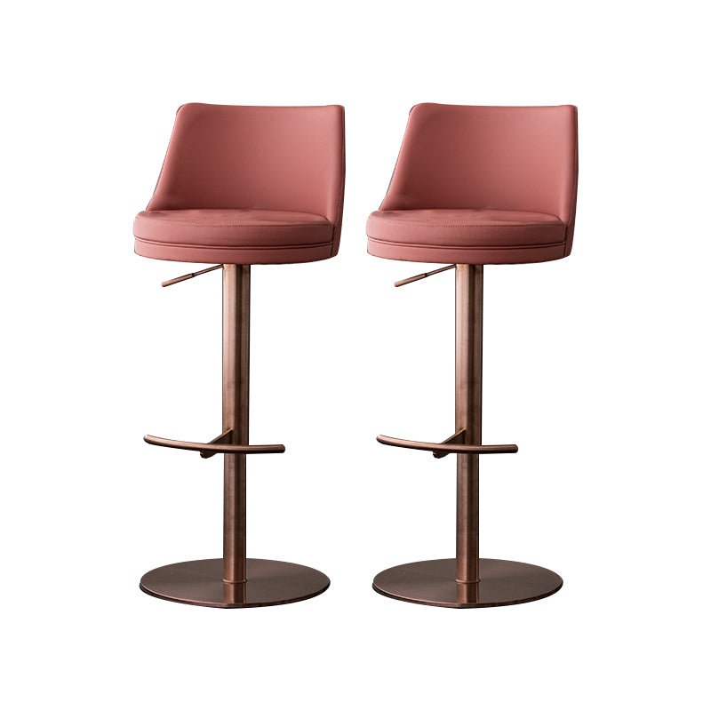 Armless Counter Height Stools with Footrest Modern Counter Stool