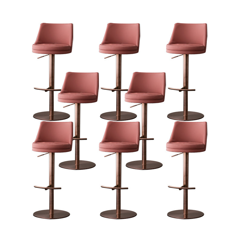 Armless Counter Height Stools with Footrest Modern Counter Stool