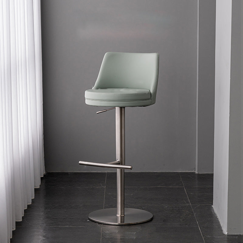 Armless Counter Height Stools with Footrest Modern Counter Stool