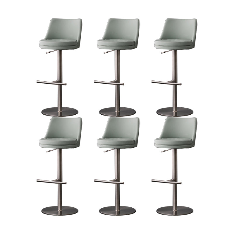 Armless Counter Height Stools with Footrest Modern Counter Stool