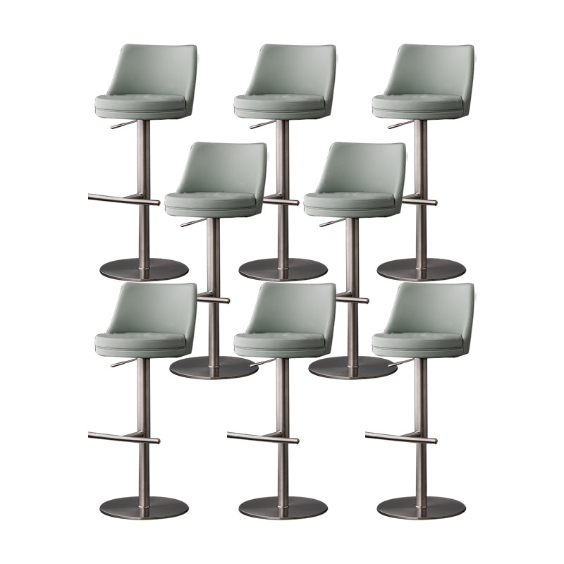 Armless Counter Height Stools with Footrest Modern Counter Stool