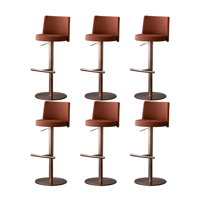 Armless Counter Height Stools with Footrest Modern Counter Stool