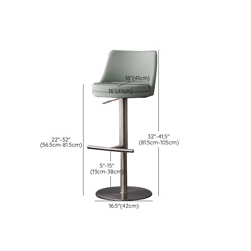 Armless Counter Height Stools with Footrest Modern Counter Stool