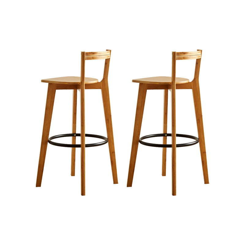 Low Back Indoor Bar Stool Contemporary Bar Stool with Footrest