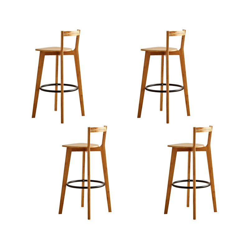 Low Back Indoor Bar Stool Contemporary Bar Stool with Footrest