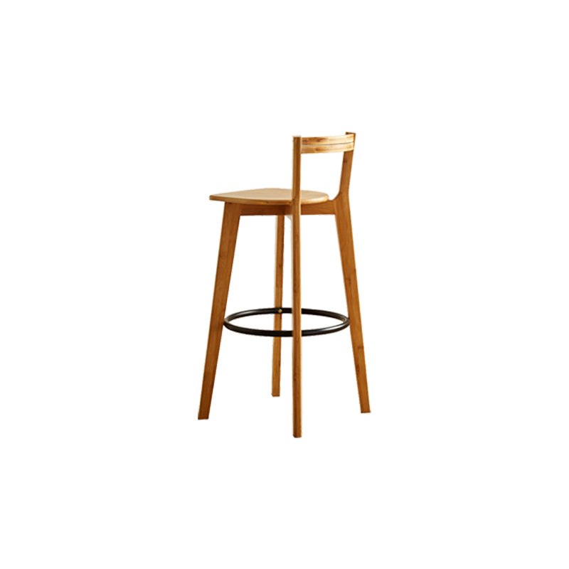 Low Back Indoor Bar Stool Contemporary Bar Stool with Footrest