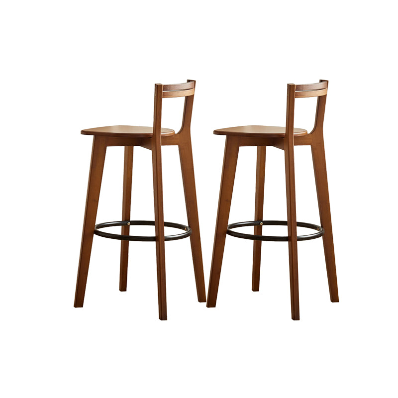Low Back Indoor Bar Stool Contemporary Bar Stool with Footrest