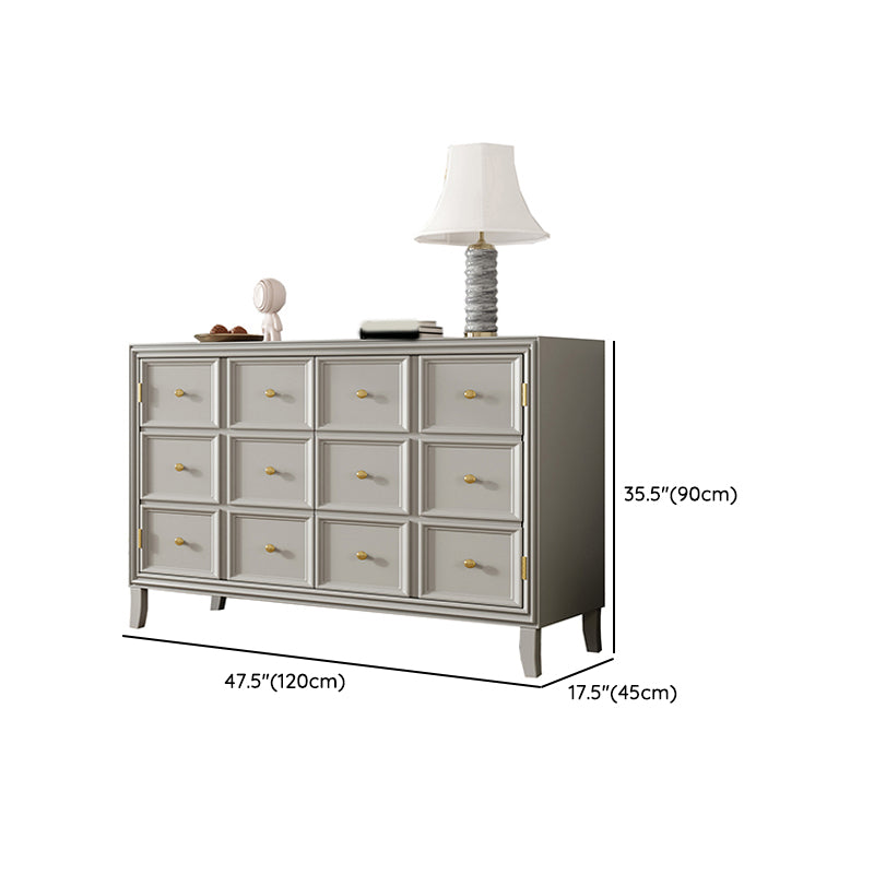 Glam Oak Dining Buffet Green Buffet Table with Doors for Dining Room