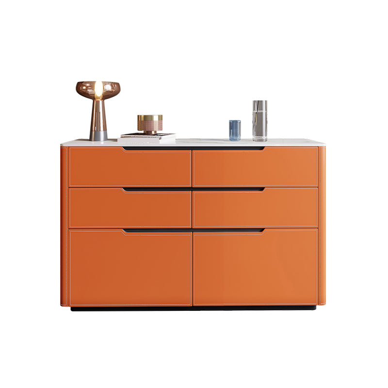 Contemporary Sideboard Cabinet Stone Sideboard Table with Drawers for Living Room