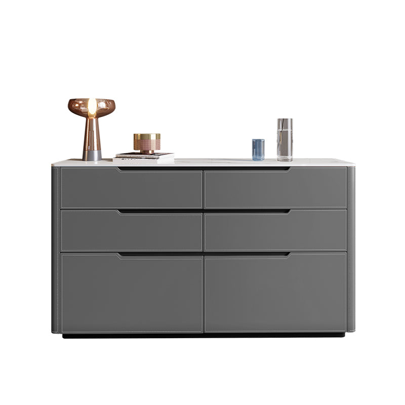 Contemporary Sideboard Cabinet Stone Sideboard Table with Drawers for Living Room