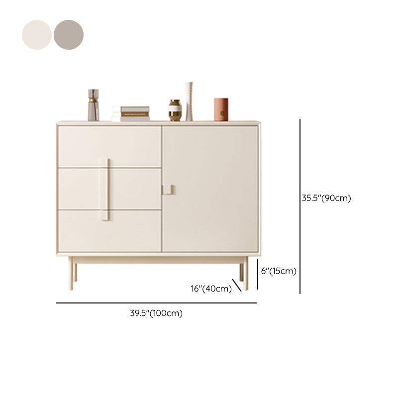 Contemporary Sideboard Cabinet Birch Sideboard Table with Doors for Living Room