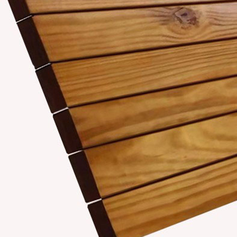 Contemporary Rectangle Patio Table Water Resistant in Brown and Black