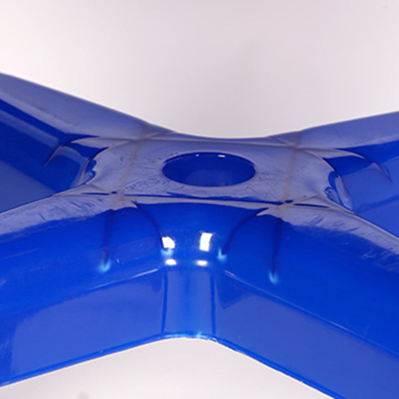 Contemporary Patio Table Plastic Round/Rectangle in White/Pink/Green/Blue with Umbrella Hole