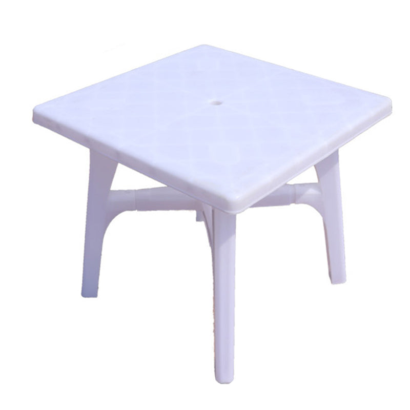Plastic Water Resistant Patio Table Square /Round with Umbrella Hole