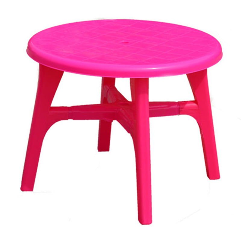 Plastic Water Resistant Patio Table Square /Round with Umbrella Hole