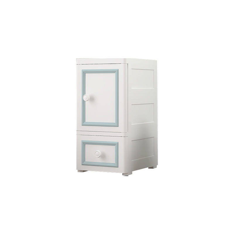 Scandinavian Kids Dresser Plastic Vertical Dresser Set for Kids