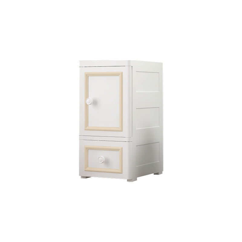 Scandinavian Kids Dresser Plastic Vertical Dresser Set for Kids