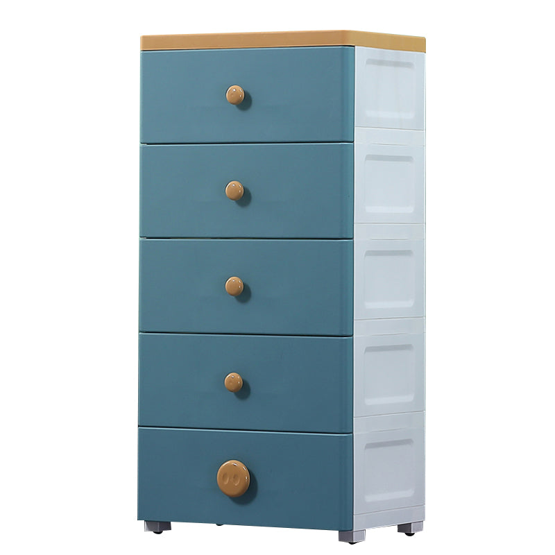 Nordic Vertical Kids Nightstand Plastic Nursery Dresser for Bedroom