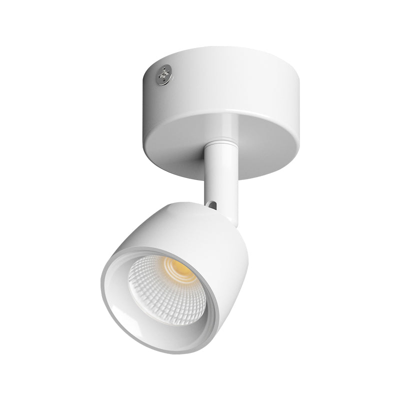 Contemporary 1 - Light Semi Flush Mount Adjustable Ceiling Flush in Black / White