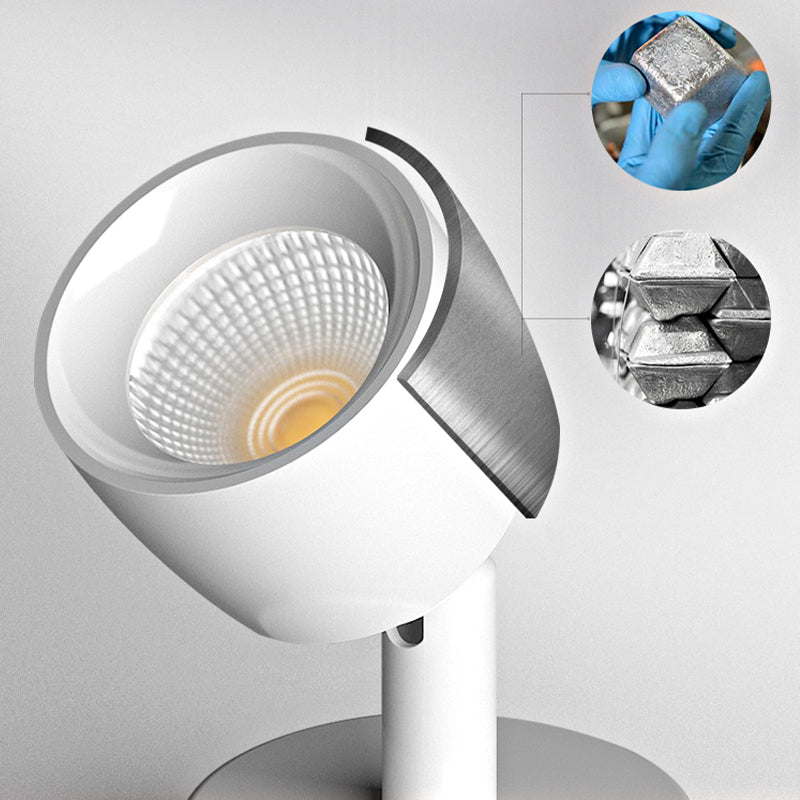 Contemporary 1 - Light Semi Flush Mount Adjustable Ceiling Flush in Black / White
