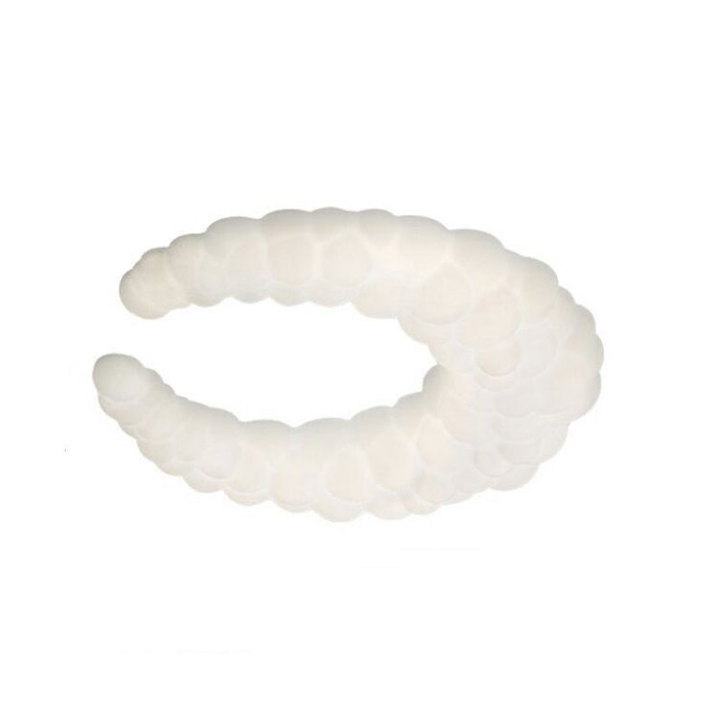 Crescent LED Flush Mount Acrylic Contemporary Ceiling Flush in Ivory White