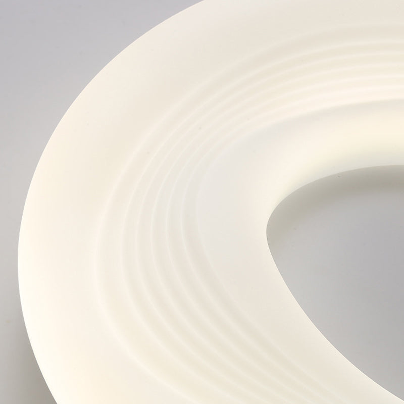 Modern LED Flush Round in White Iron and Acrylic Ceiling Flush Lighting