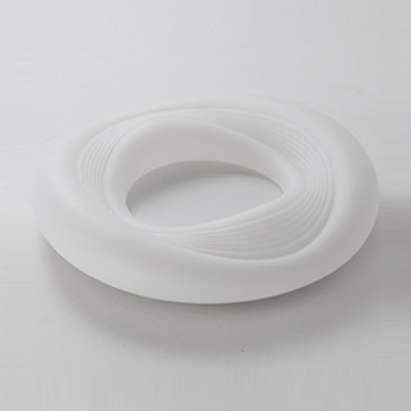 Modern LED Flush Round in White Iron and Acrylic Ceiling Flush Lighting