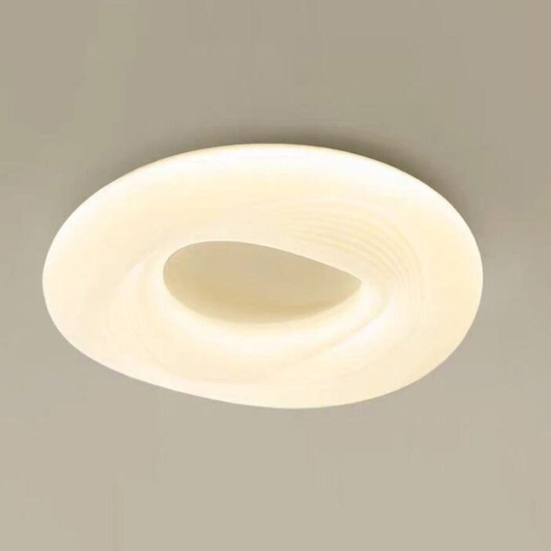 Modern LED Flush Round in White Iron and Acrylic Ceiling Flush Lighting
