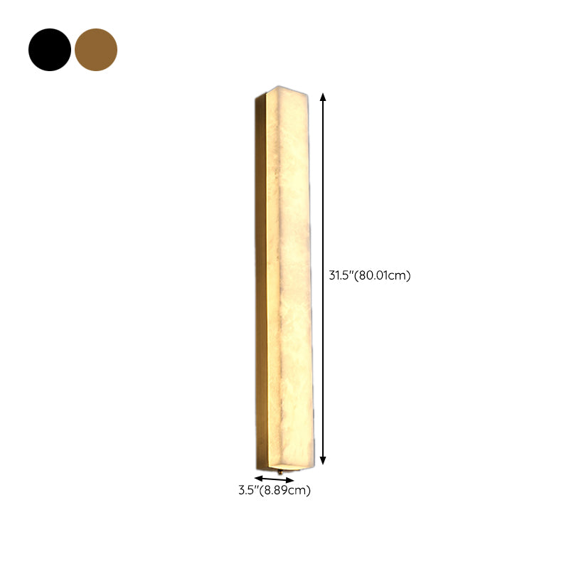 Modernism Wall Sconce Marble Shade Wall Light Fixture for Living Room