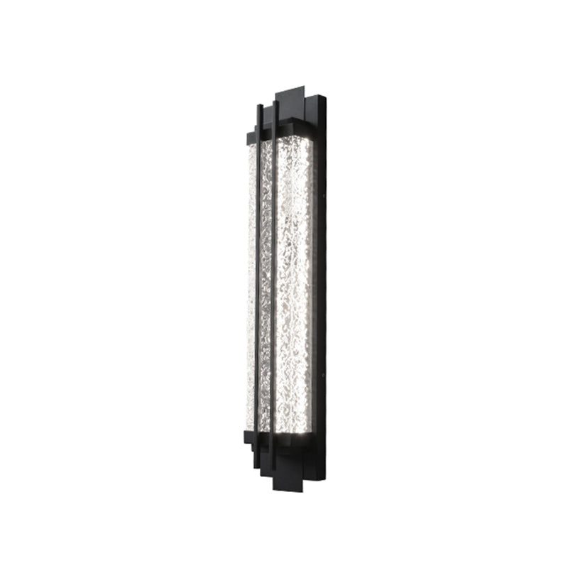 Contemporary Wall Sconce Black Outdoor Wall Light Fixture for Courtyard