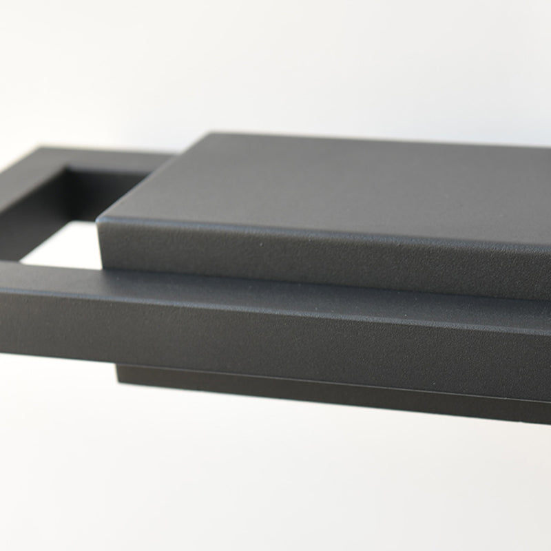 Contemporary Wall Sconce Rectangular Outdoor Wall Light Fixture with Stainless Steel