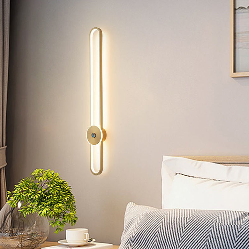 Modern Style Wall Mounted Sconce Black/Gold Wall Lights for Living Room