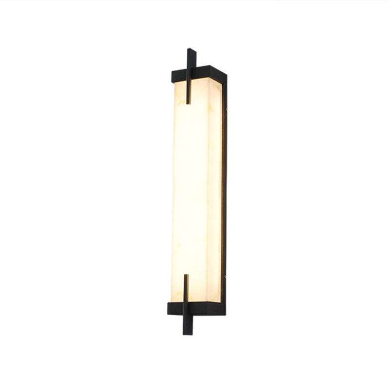 Black Wall Sconce Contemporary Wall Light Fixture for Courtyard