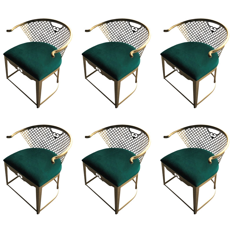 Modern Simple Arm Chair Upholstered Wingback Guest Chair for Dining Room