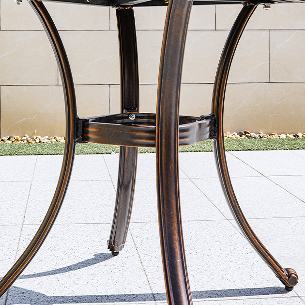 Modern Rust Resistant Patio Table Outdoor Aluminum Patio Table