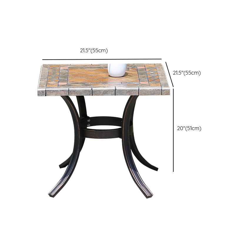 Modern Rust Resistant Patio Table Outdoor Aluminum Patio Table