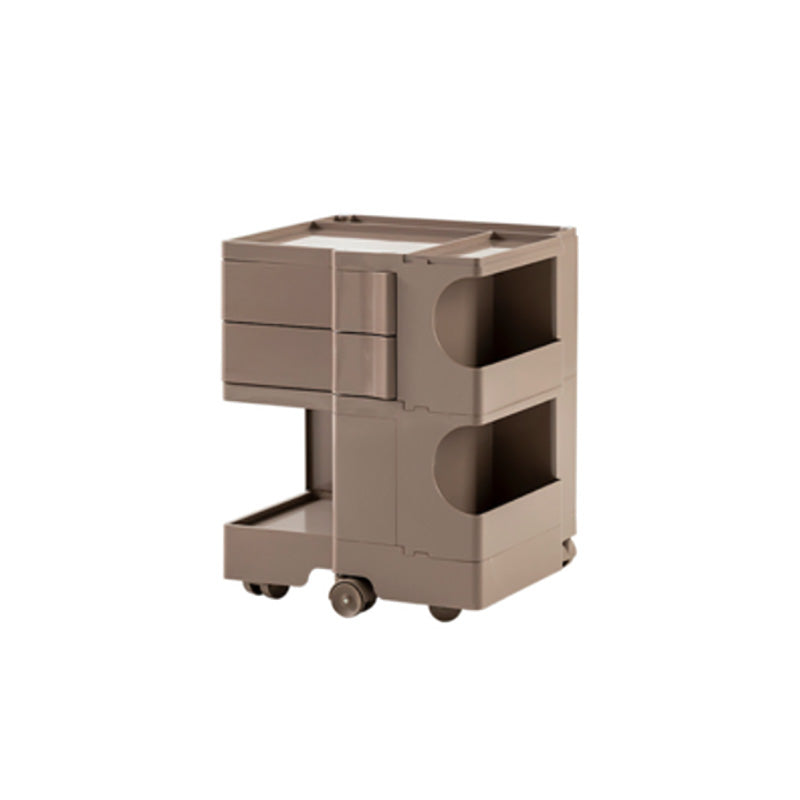 Plastic Bed Nightstand Classic Modern Bedside Cabinet for Bedroom