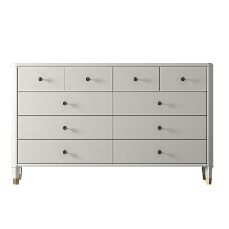Contemporary Horizontal Double Dresser Storage Dresser with Drawers for Home